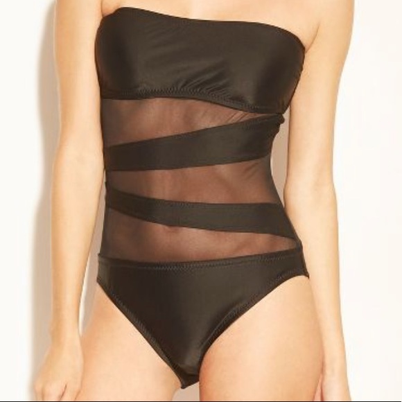 mesh bathing suit one piece